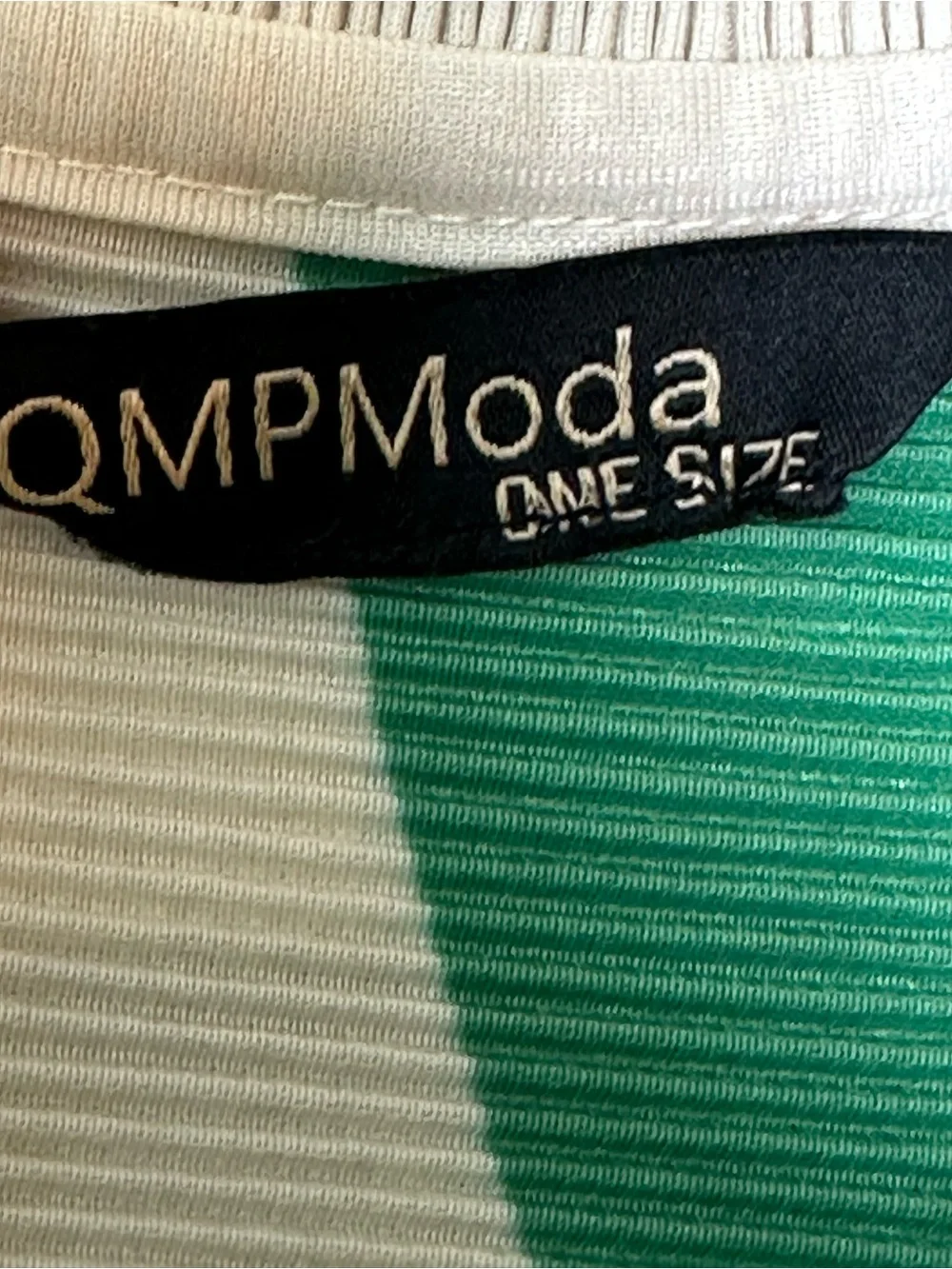 NEW QMP Moda Pleated Green & Cream Abstract Leaf Print Relaxed Button Up Shirt